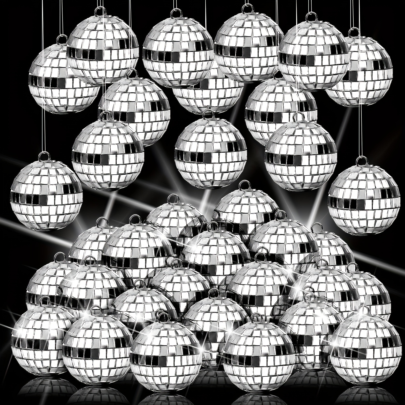 Disco-Spiegelkugel-Lichterkette, Disco-Kugel, 20 LED-Lichterkette,  Reflektierend, Hell, Disco-Kugel-Lampe Für Drinnen Und Draußen, Party,  Weihnachtsbaumdekoration - Temu Germany