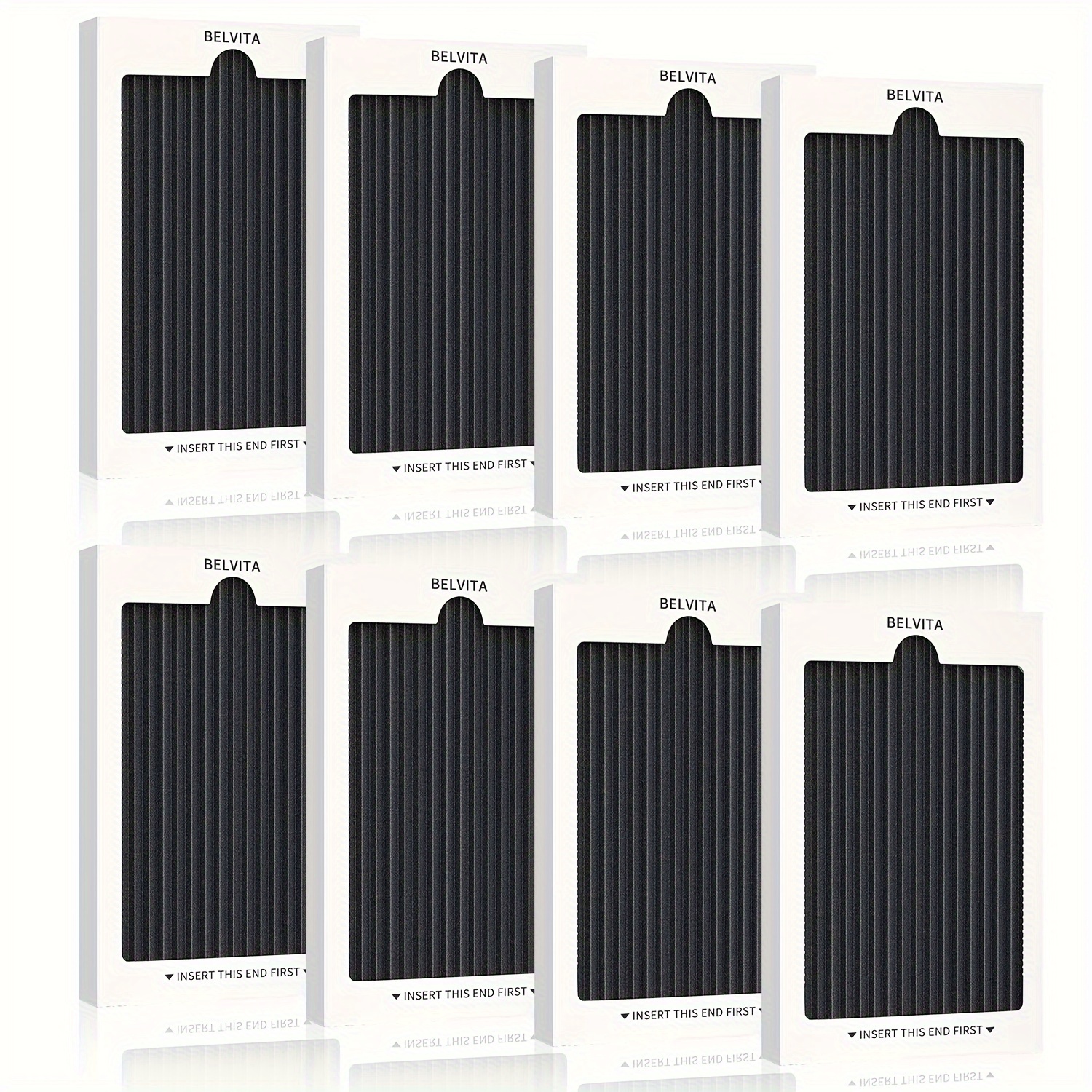 Refrigerator Air Filter Replacement 8 Pack, Carbon Activated Air Filter  Compatible with Frigidaire Pure Air Ultra & Electrolux EAFCBF, PAULTRA