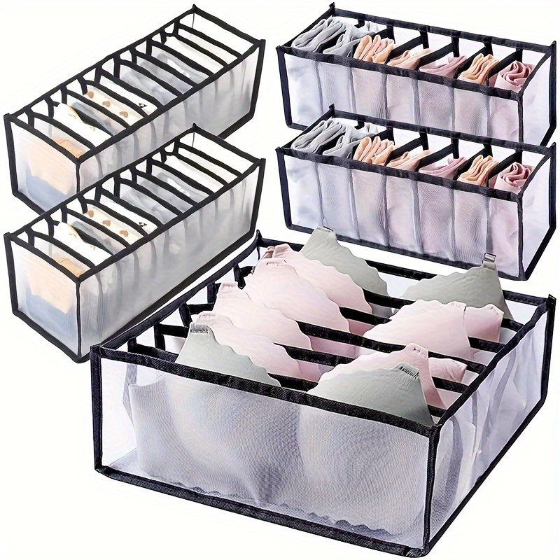 Modulyss Underwear Storage Box Foldable Closet Drawer Organizer Multi  Compartment at Rs 200/piece, Wardrobe Organiser in Surat
