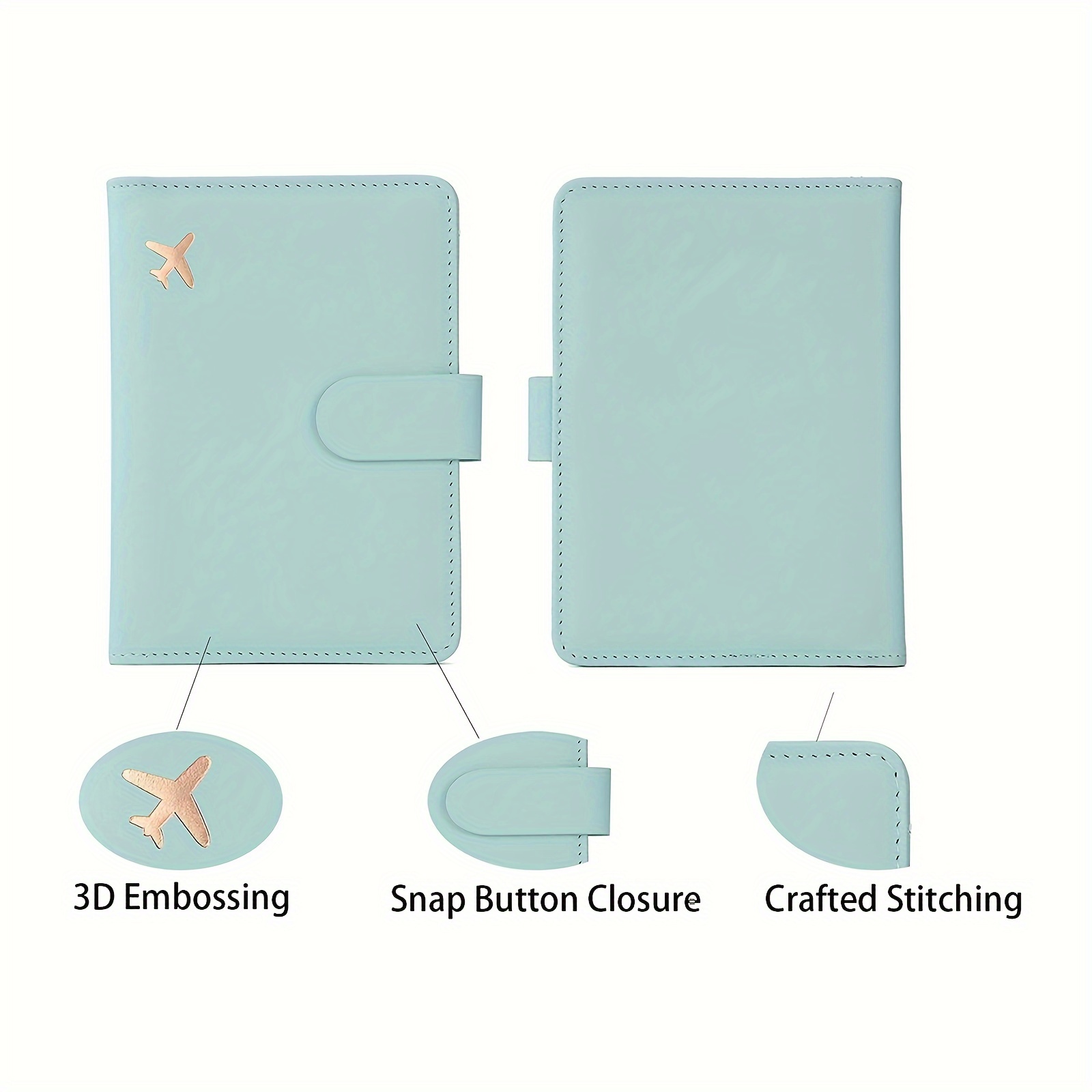 Passport Holder Card Slots,cute Passport Cover Waterproof Rfid Blocking  Travel Wallet - Temu