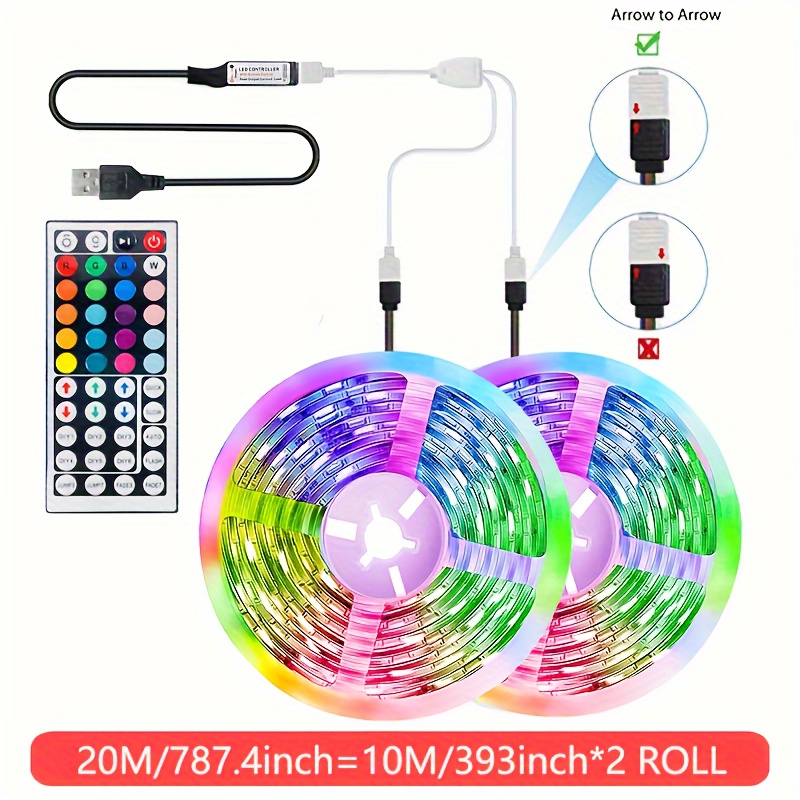 1roll 2835 Rgb Tv Background Led Light Bar 24 Keys 44 Keys Temu Kuwait