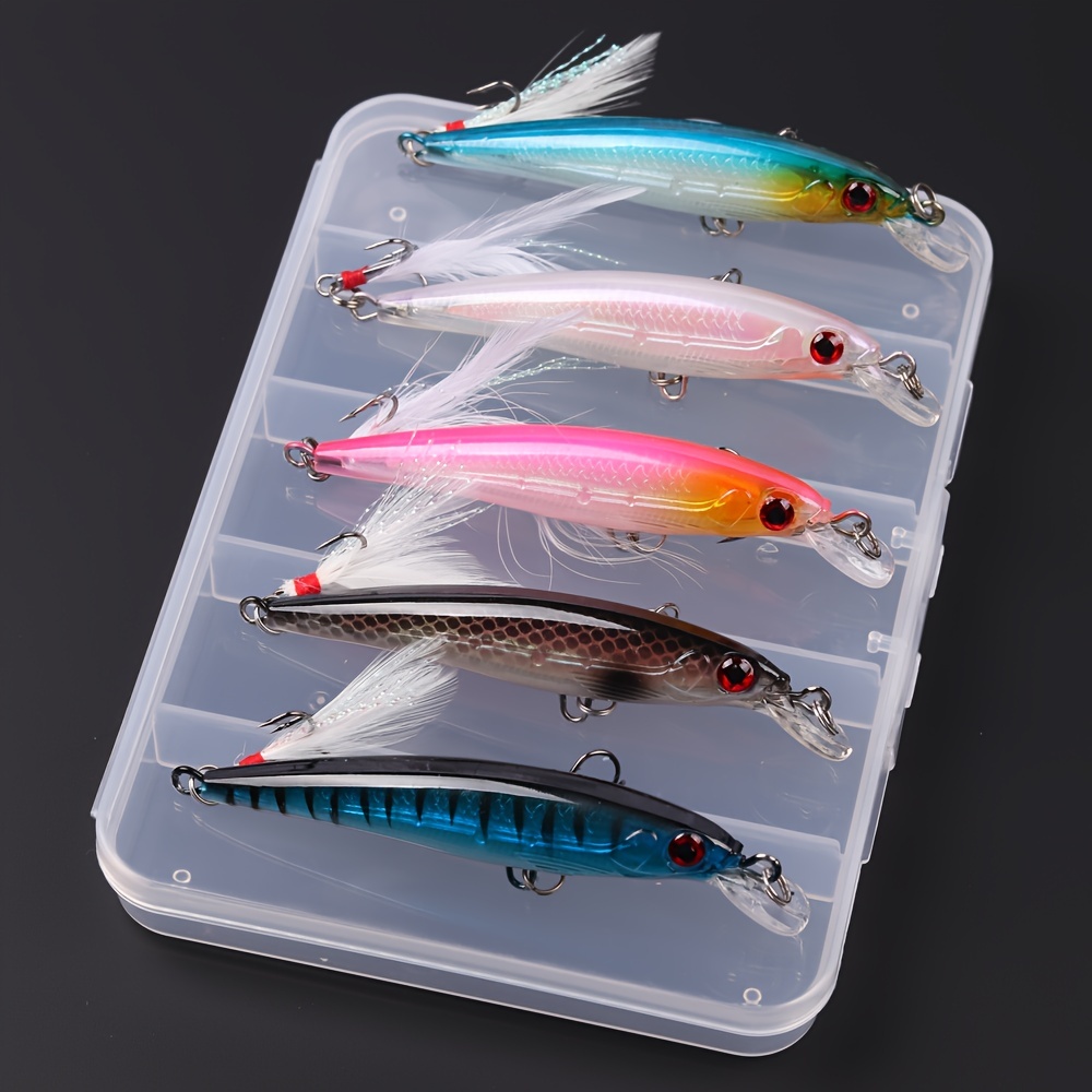 Crankbaits for Bass Fishing 17 PCs, Bass Fishing Lures with Storage Box,  3.94 Deep Diving Crank Baits for Bass Fishing, Fishing Gifts for Men