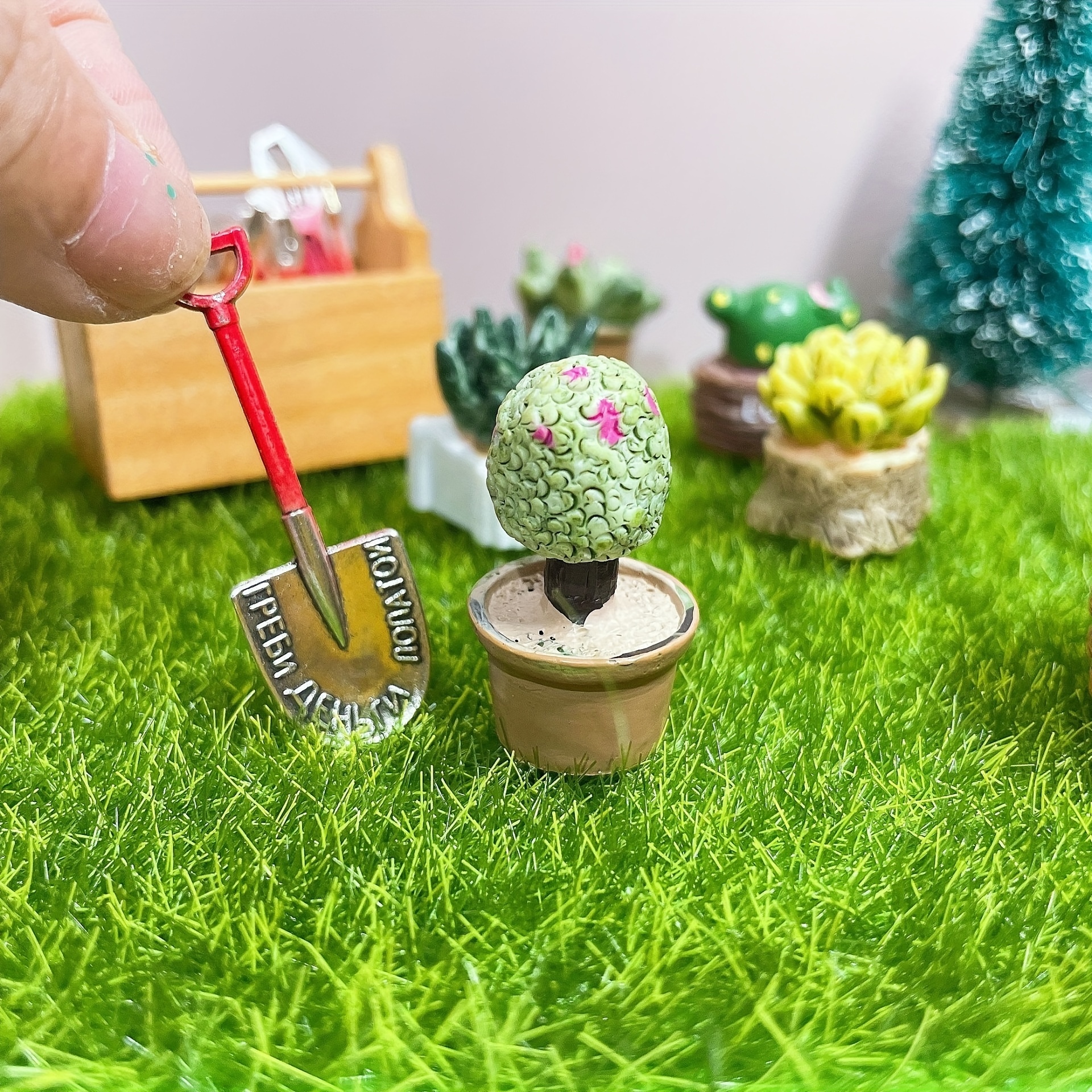 Miniature Doll House Garden Tools 3 Piece Set