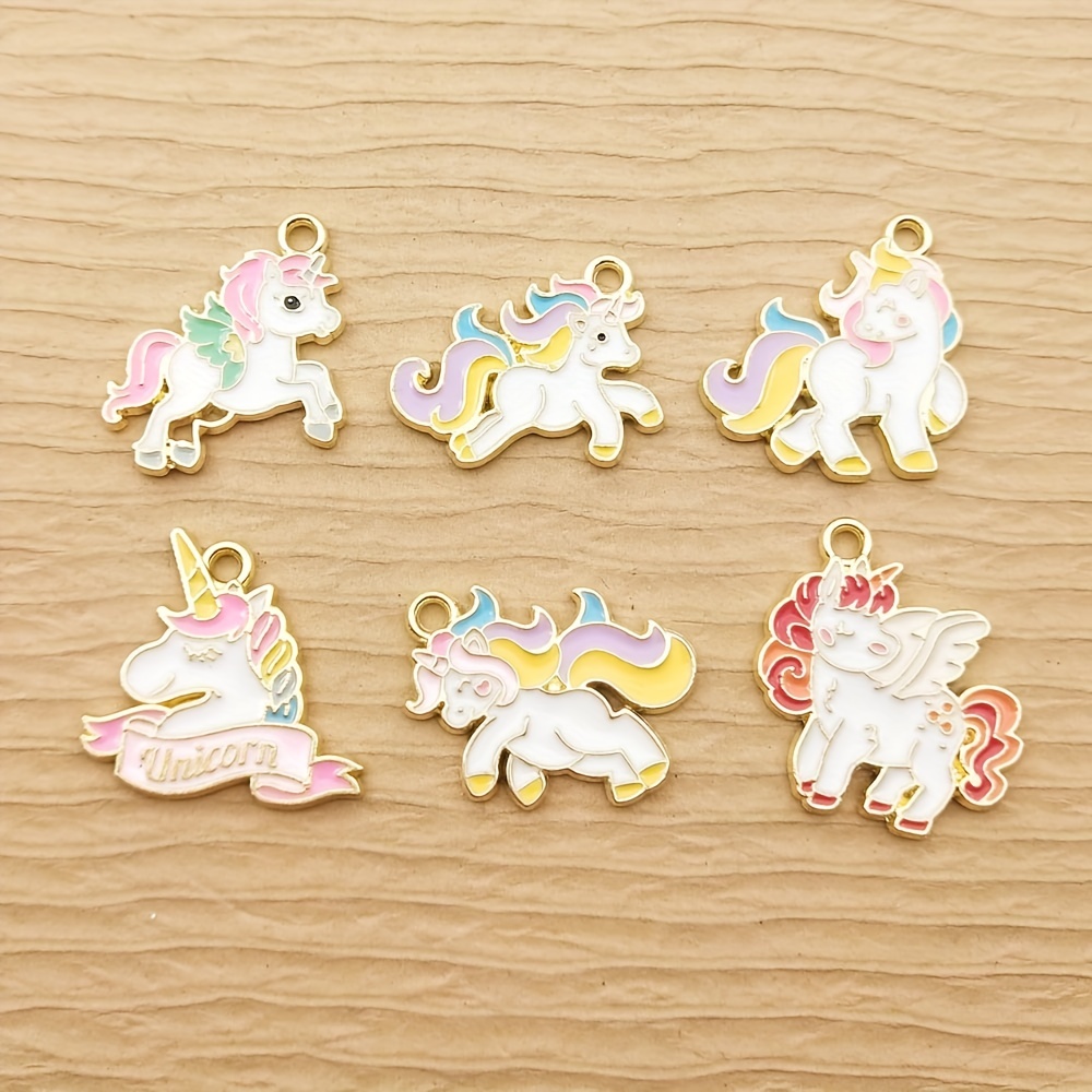 Rainbow Enamel Charms, Unicorn Charms, Charm Bracelets, Rainbow Shaped  Charms, Kids Jewelry Charms, Jewelry Making 