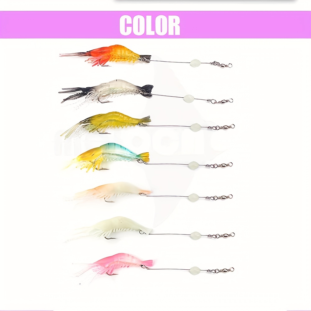 Cheap 5pcs/lot 9cm 5.2g Luminous Shrimp Lures Artificial Soft Baits 5  Colors Mixed with Fishing Hooks