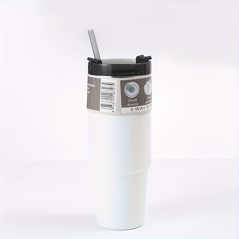 Solid Color Tumbler With Lid Stainless Steel Thermal Water - Temu