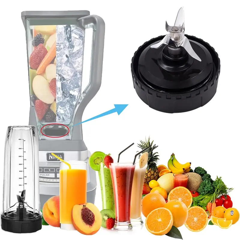 6 Fins Blender Replacement Blade For Ninja Pro Bl660 Bl663co Bl740 Bl770 Bl  Bl771 Bl773co Bl780 Bl780co Ninja Professional 1500 Watts Blender Parts,  Bpa Free, Dishwasher Safe - Temu