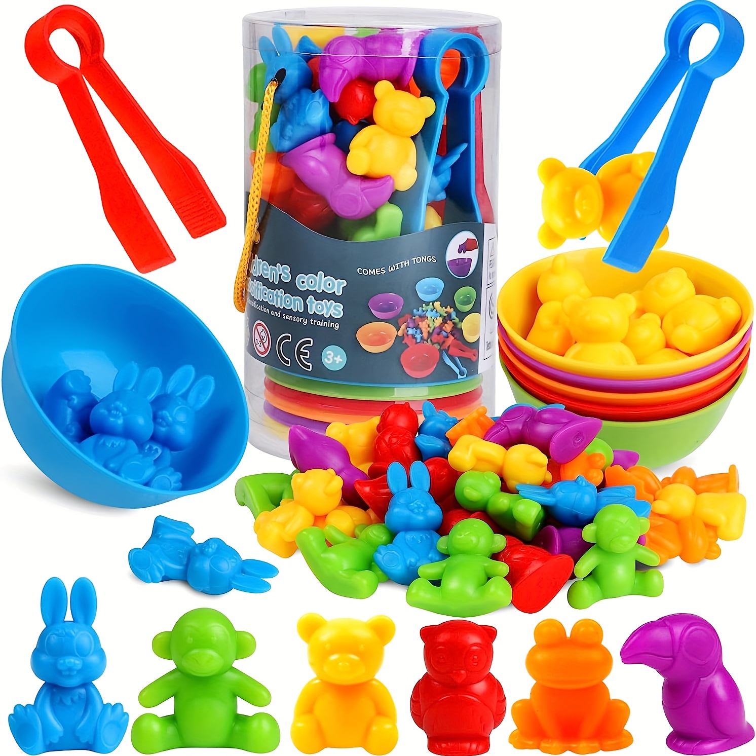 

Counting Toys Matching Games With Sorting Bowls Preschool Learning Activities Sorting Sensory Early Educational Montessori Stem Toy Sets Halloween/thanksgiving Day/christmas Gift Easter Gift