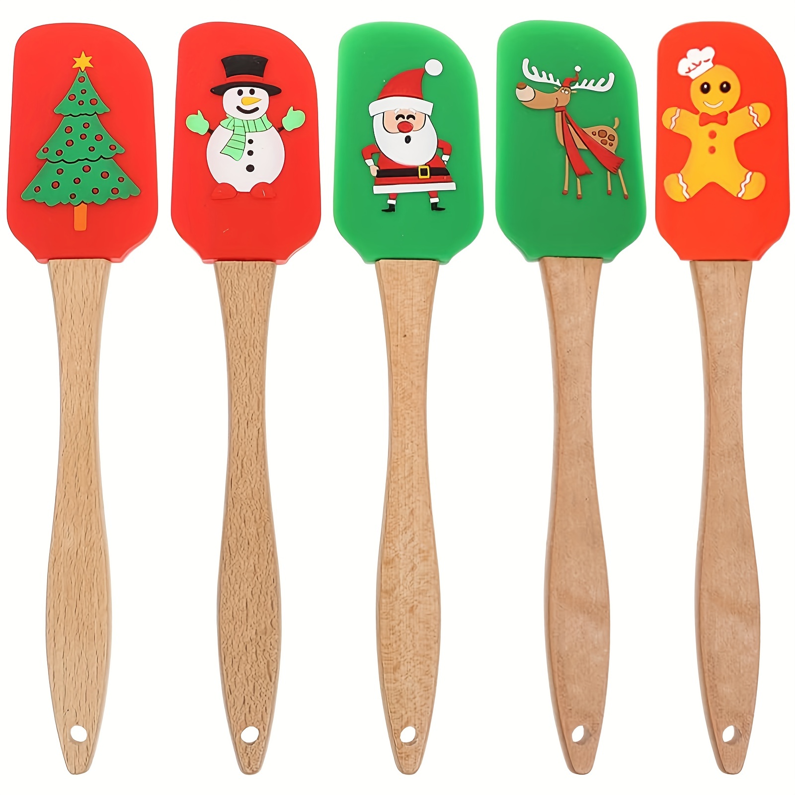 Silicone Spatula Christmas Silicone Spatula Xmas Cake - Temu