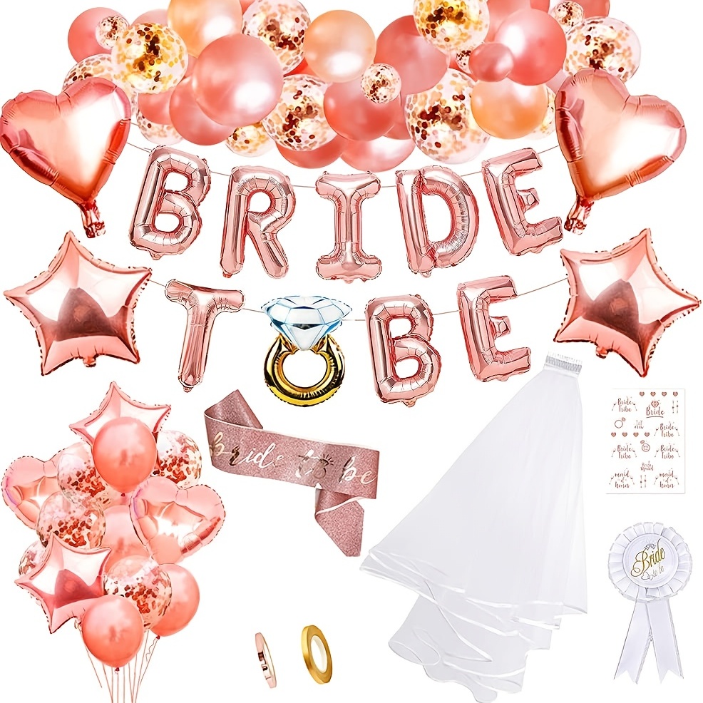 Party Bride To Be Decorations Kit - Bridal Shower Decorations