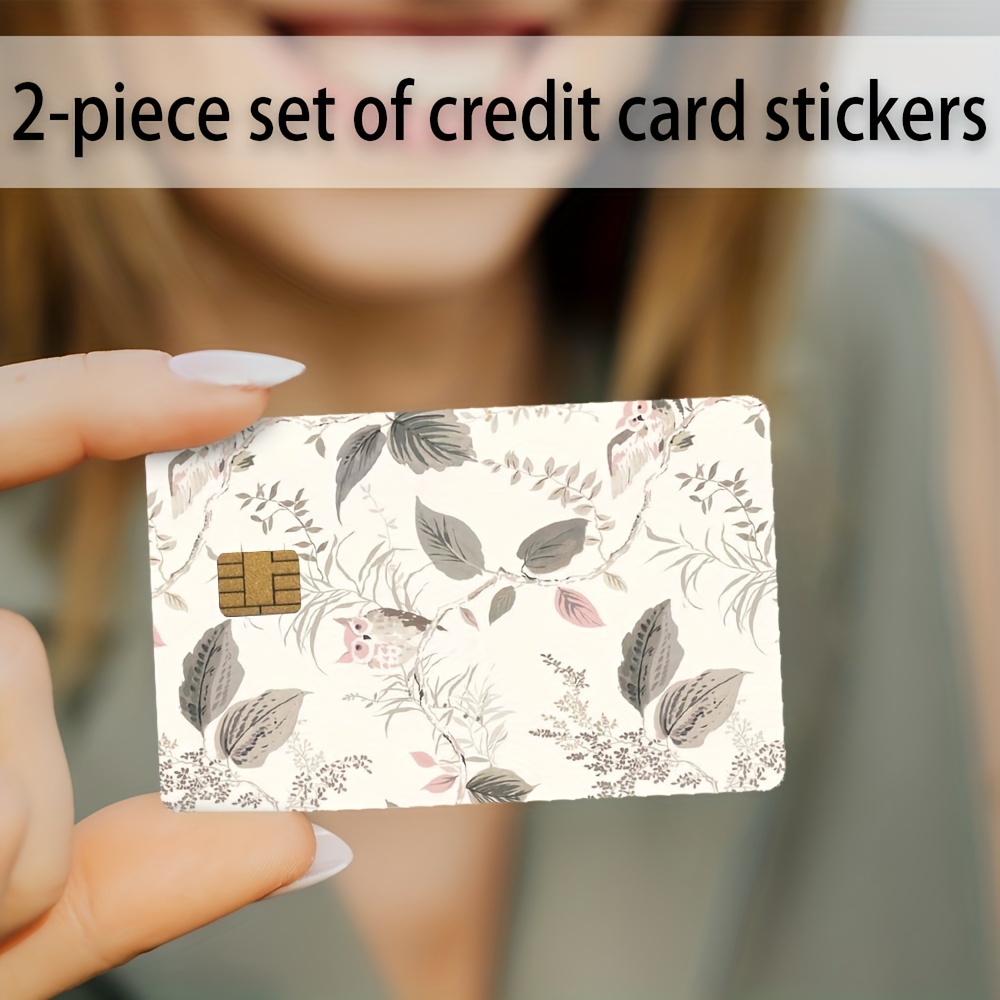 Credit Card Skin Stickers No Bubble Slim Vinyl Key, Debit Card, Bank Card, Credit Card Sticker Removable 4pcs Credit Card Decals