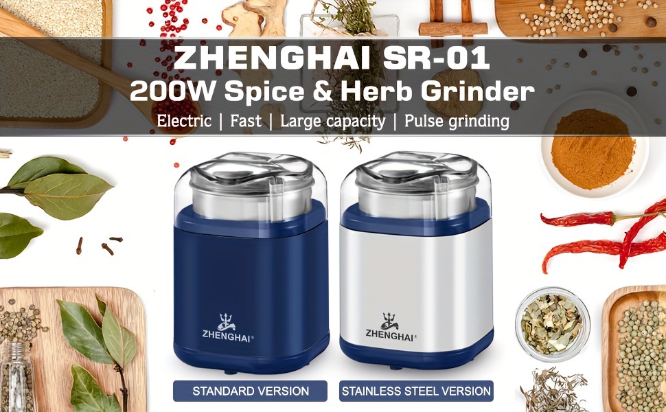 Portable Electric Spice Herb Grinder. Compact Size - Temu