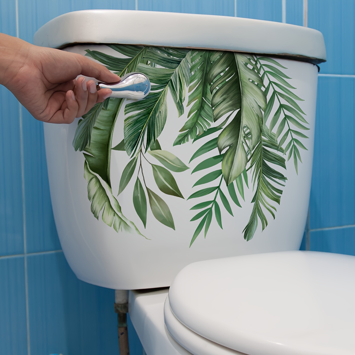 

A Wall Sticker Of To Decorate The Toilet In The Bathroom.