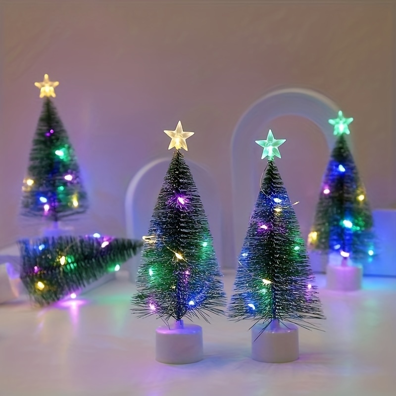 Art mural Noël Led Boule de Noël transparente Pendentif arbre de Noël Décor  de maison brillant
