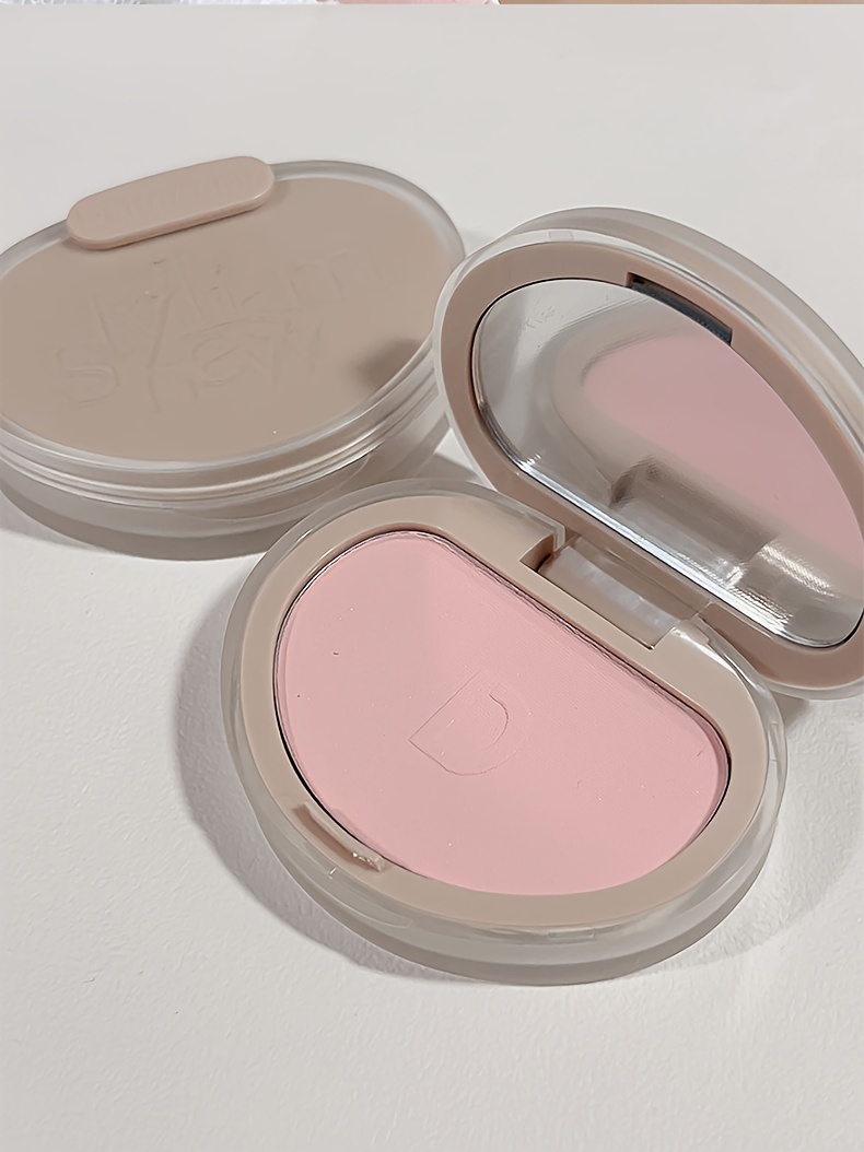 Long Lasting Waterproof Facial Honey Powder Blush with Creamy Texture, Lightweight, Non-Dry, Fresh, Sweet Natural Nude Color and Containing Plant Squalane