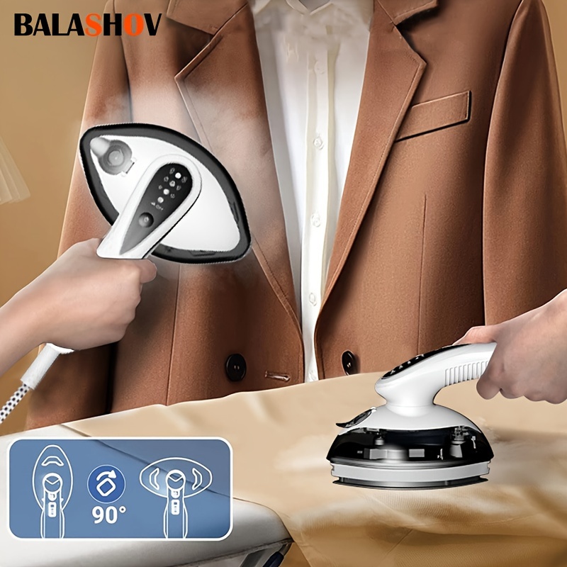 Portable Mini Ironing Machine, 180 Degree Rotatable Handheld Steam Iron,  Foldable Travel Garment Steamer for Home and Travel Electric Steam Iron -  Yahoo Shopping