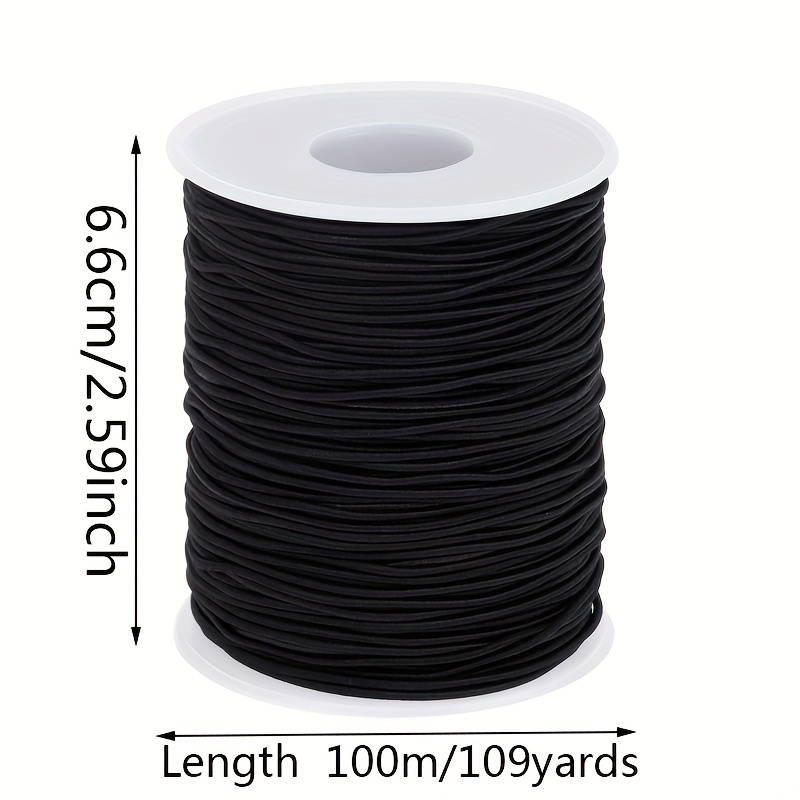 Elastic String For Bracelets 1 2mm 109 Yards Black Elastic Cord Jewelry  Stretchy Bracelet String For Bracelets Necklace Making Beading And Sewing  Cord, Today's Best Daily Deals