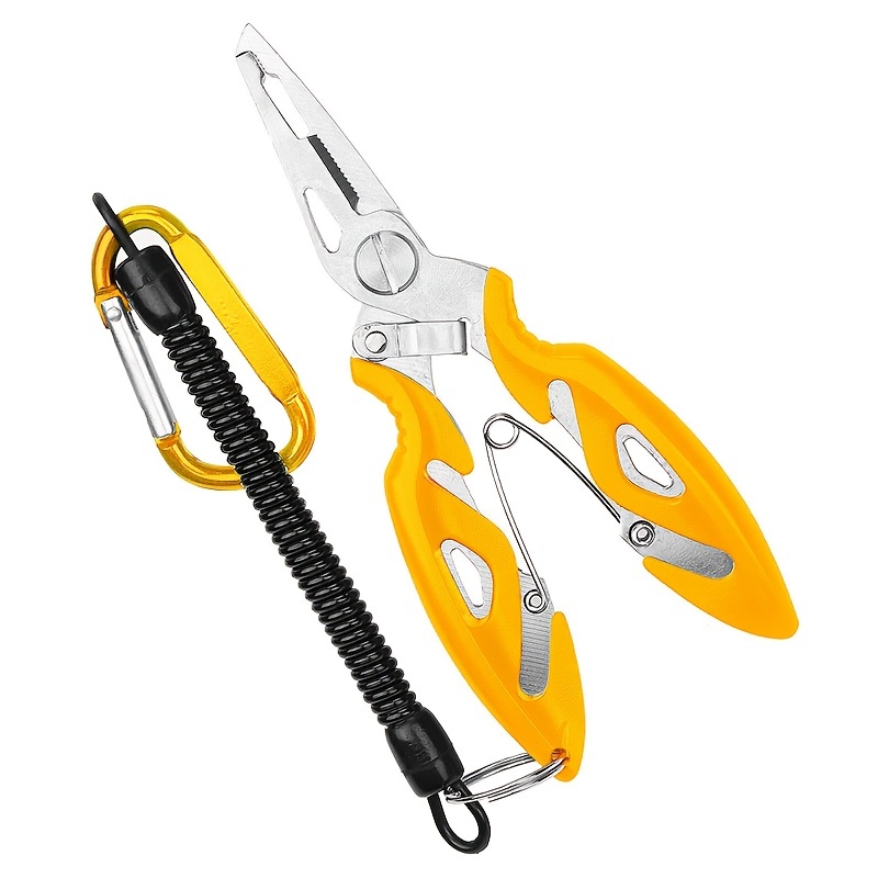 1pc Multifunction Fishing Pliers With Lanyard, Stainless Steel Hook  Remover, Fishing Tackle