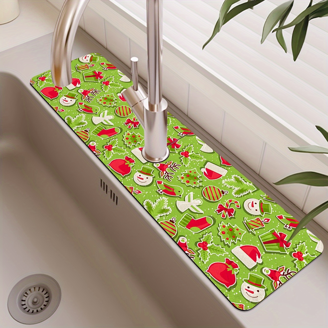 Christmas Diatomaceous Mud Faucet Suction Pad Kitchen - Temu