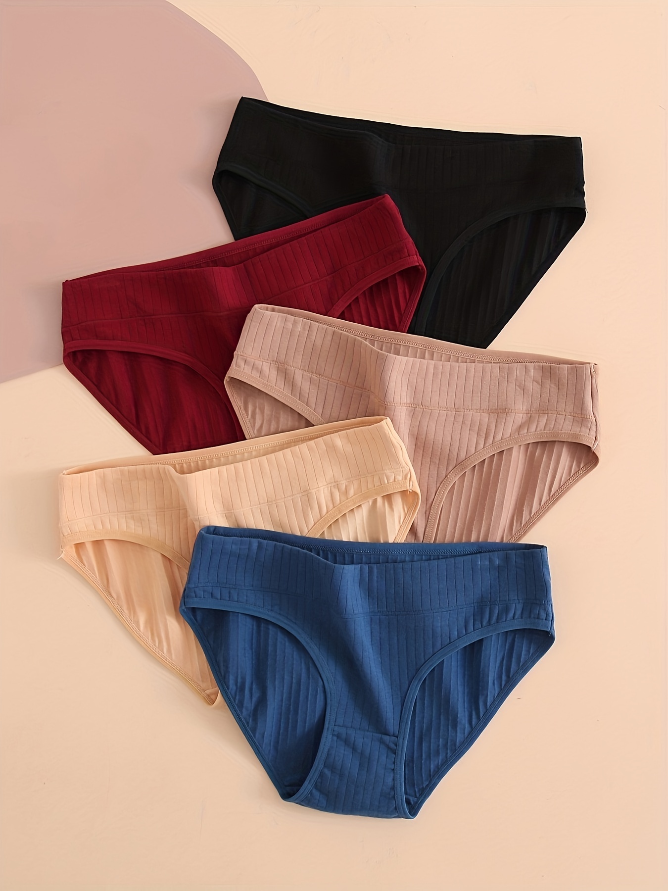 Seamless Stretch Briefs Comfy Breathable Intimates Panties - Temu
