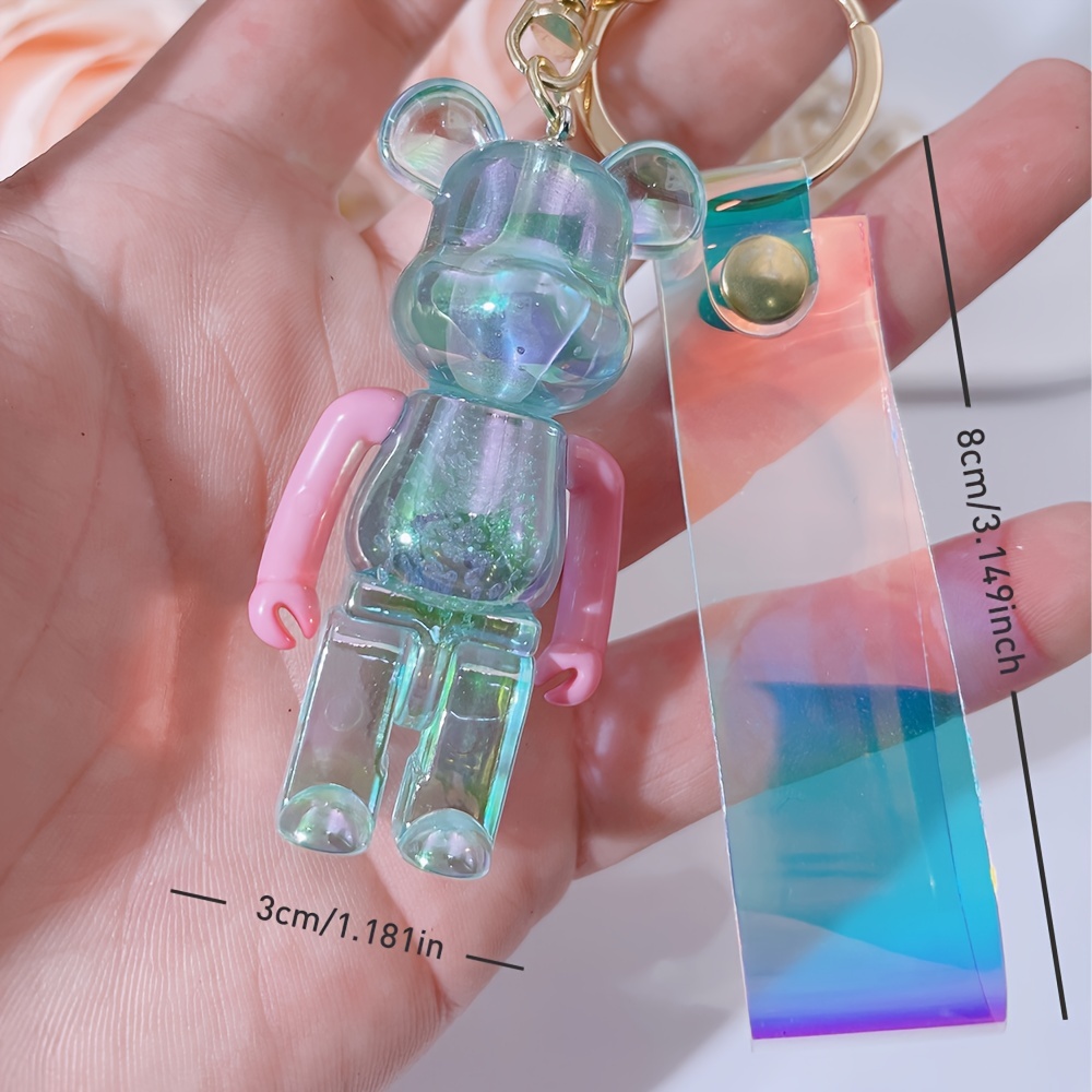 Iridescent Teddy Bear bear Key ring