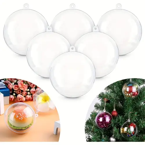 Christmas Clear Baubles To Fill tree Decorations Baubles - Temu