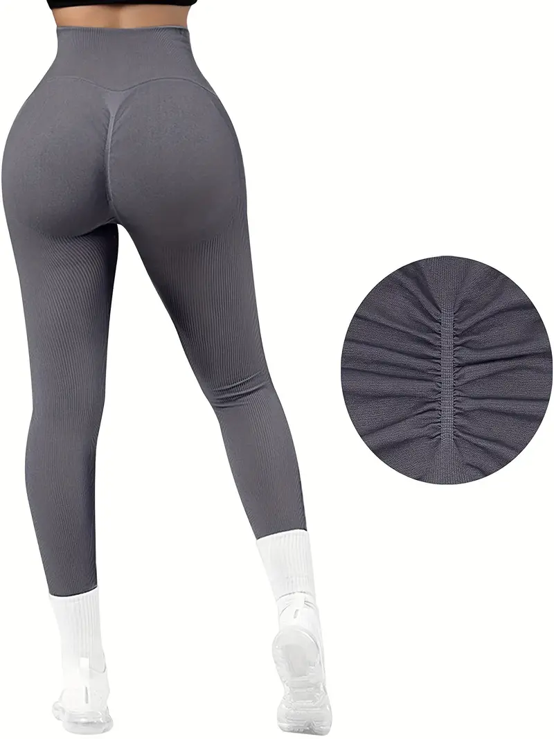 Scrunch Butt Lifting Seamless Leggings For Women High Waist Tummy Control  Yoga Pants Gym Workout Running Tights 