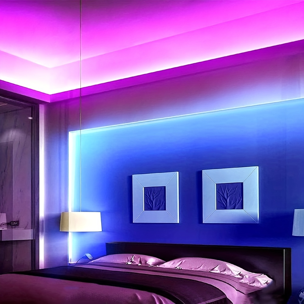 Striscia Luminosa A LED RGB, Striscia Luminosa A LED Colorata Creativa Con  Telecomando Per La Decorazione Domestica Della Stanza