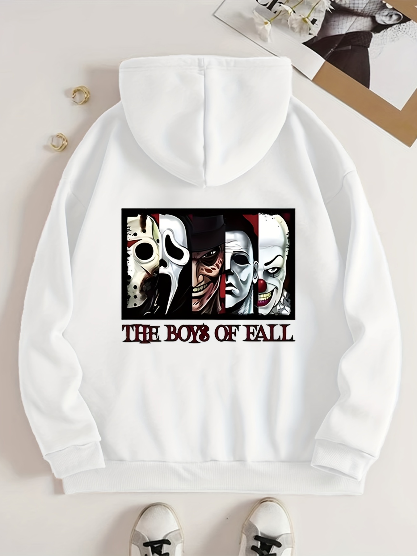 Horror zip store up hoodie