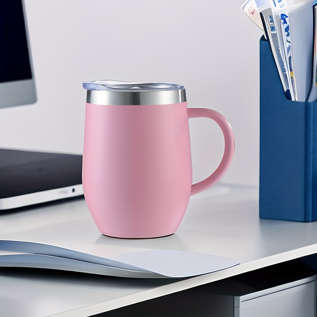 Stainless Steel Insulated Mug Car Mug mug With Handle And - Temu