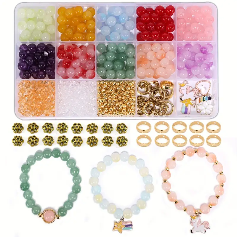 Handmade Beads Bracelet Making Kit For Girls Birthday Gift - Temu