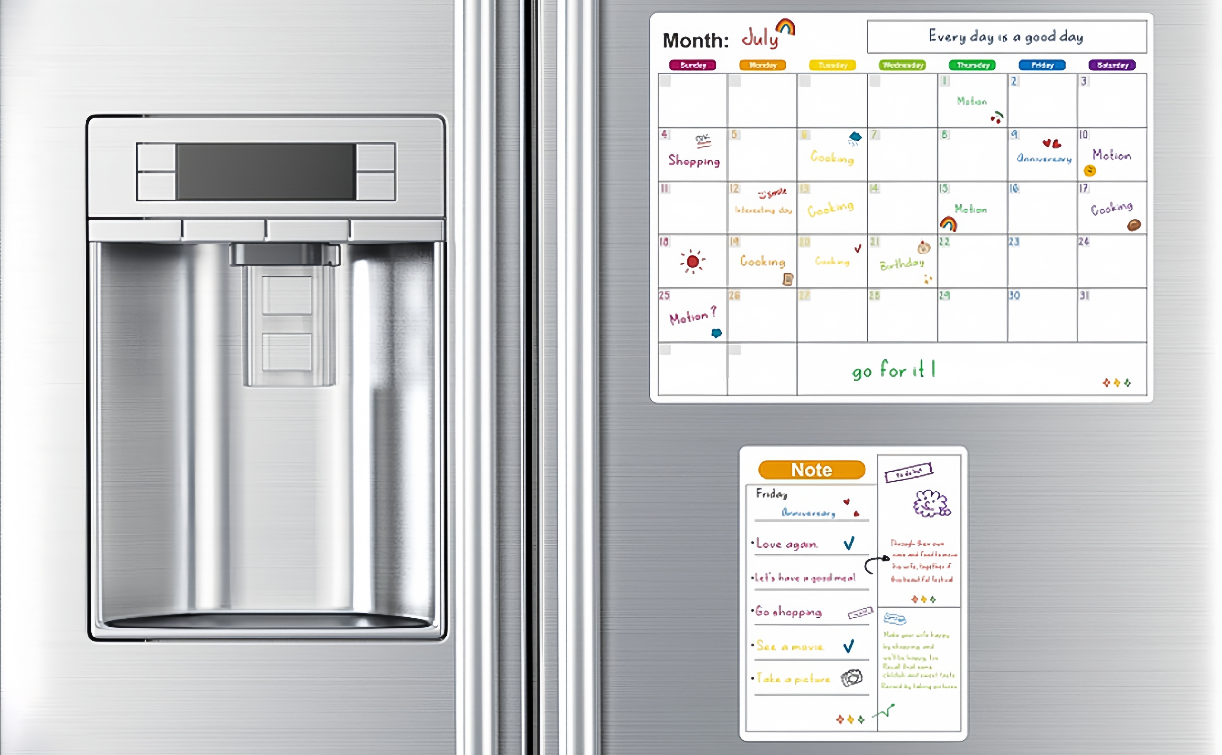 Calendario magnetico per frigorifero, calendario accademico per