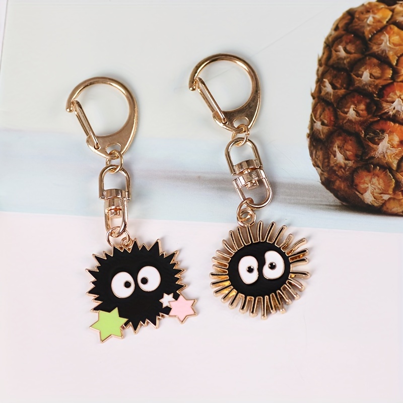 

Creative Couple Set Keychain - Japanese Cute Small Coal Ball Girl Heart Design