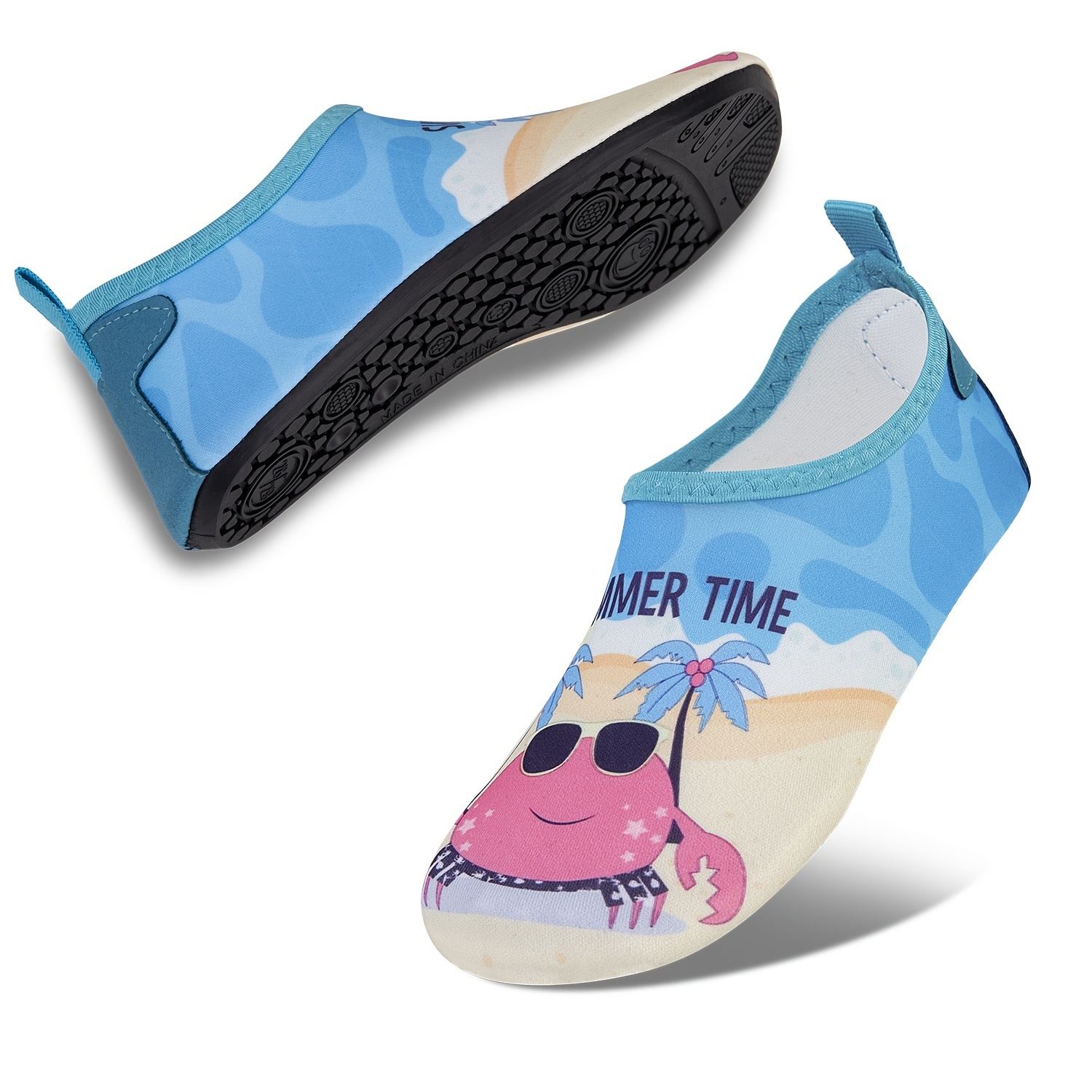 Toddler Boys Cute Cartoon Print Open Toe Slip On Elastic - Temu