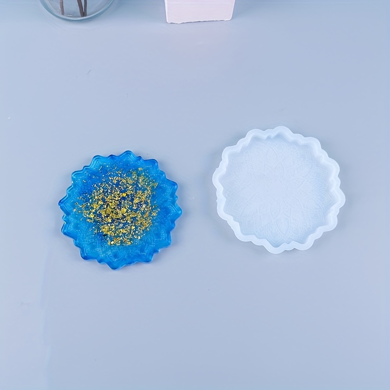 Sunflower Coaster Resin Molds Tray Molds Shiny Coaster Silicone