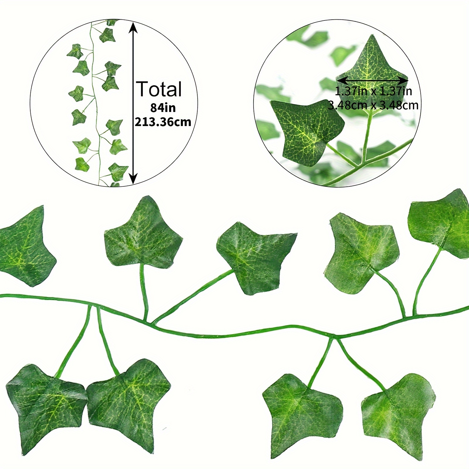 12/24/36/72/108 Strands Fake Ivy Garlands Leaves Artificial - Temu