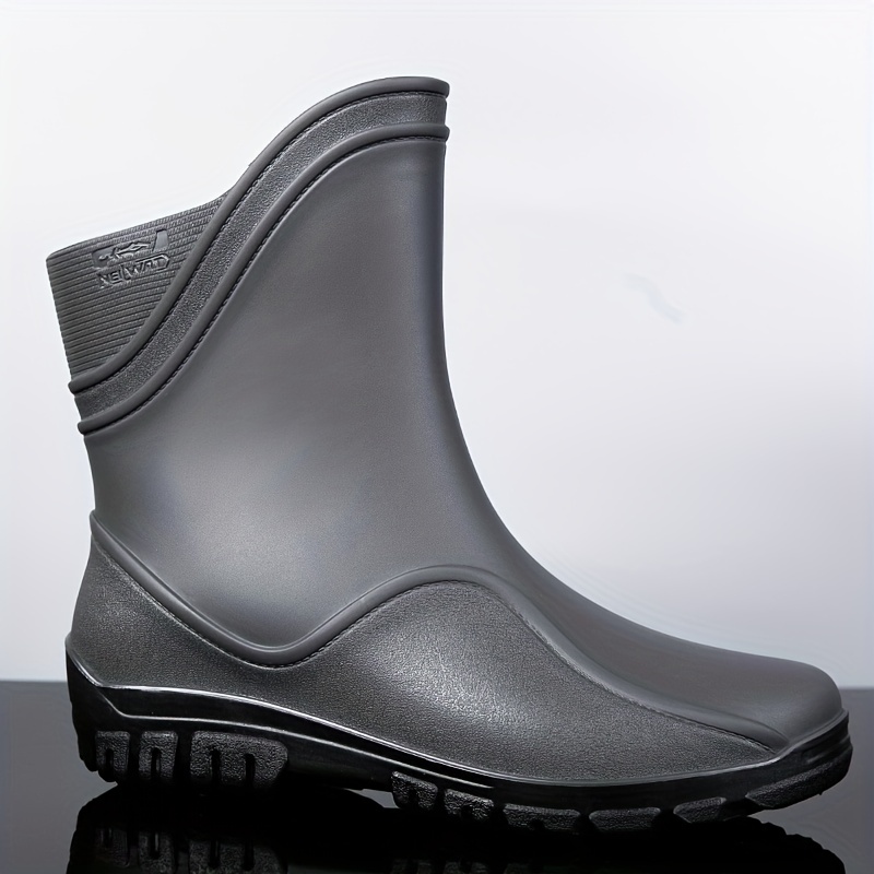Men Rain Boots, Wear-resistant Waterproof Non-slip * Top Rain Shoes For  Outdoor Walking Fishing
