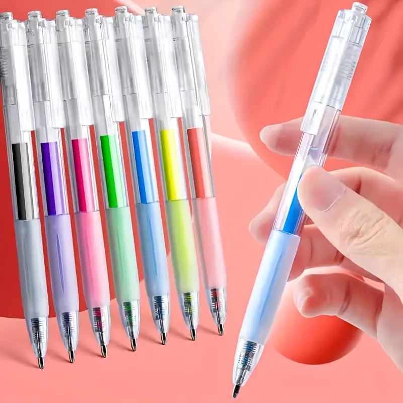 Large Capacity 3d Jelly Color Press Gel Pen /12 Colors. - Temu