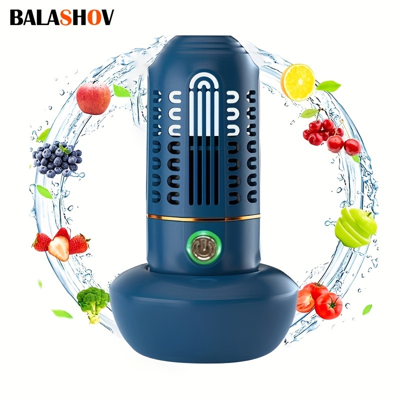 Machine à laver pour fruits et légumes, nettoyeur à ultrasons portable USB  en forme de capsule, appareil de nettoyage de légumes pour purifier le riz,  la viande (couleur : C) : 