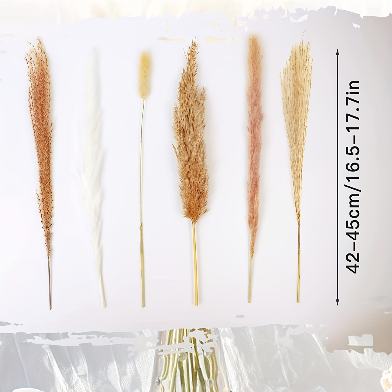 100pcs Boho Natural Dried Pampas Grass Decor Set
