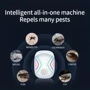 1pc new ai smart dual band sonic mouse repellent new high power ultrasonic mosquito repellent insect repellent cockroach repellent cleaning supplies cleaning tool apartment essentials college dorm essentials off to college ready for school details 4
