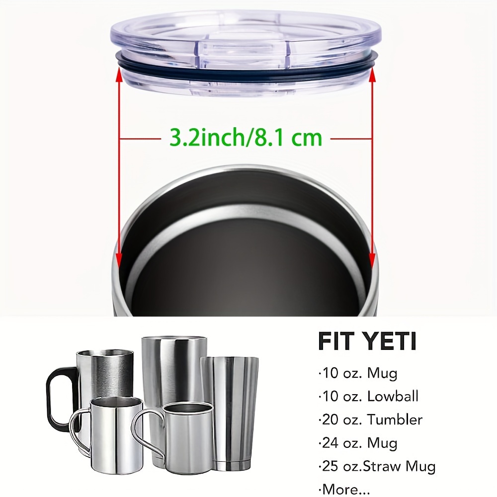 Fits Yeti Top Replacement 20 oz Splash Spill Proof Lid for Tumblers ANY  Color