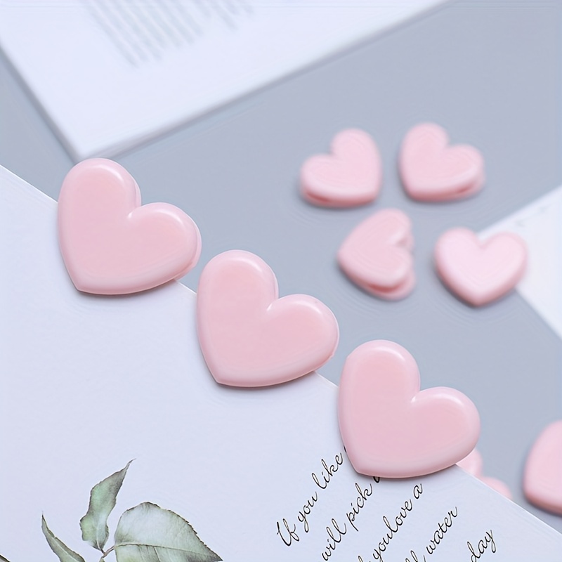 Heart shaped Clip Plastic Binding Clips Heart Paper - Temu