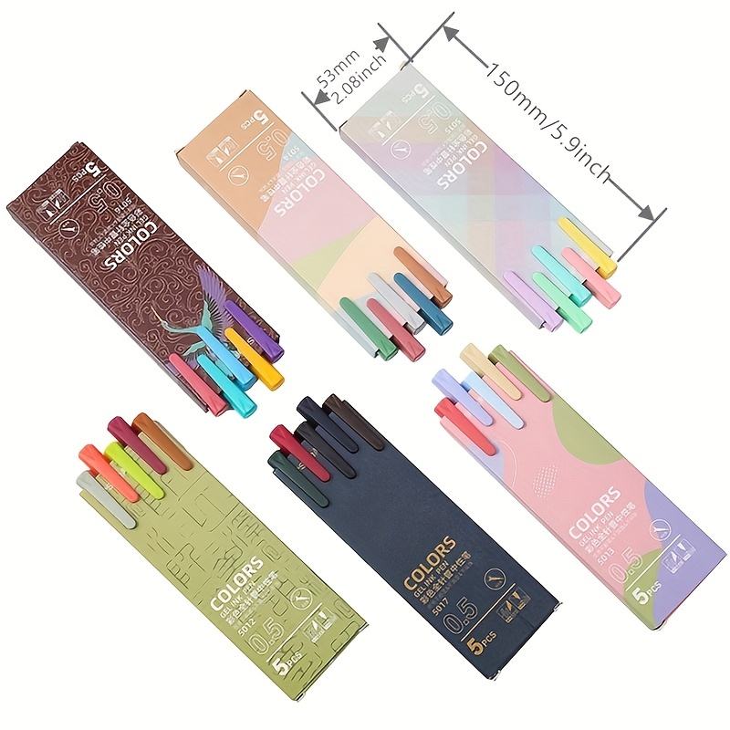 Morandi Colors Gel Ink Pen Blak Ink Stick Gel Pen Set - Temu