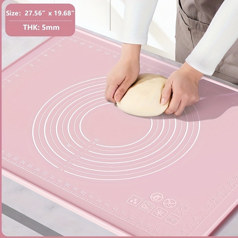 New Silicone Kitchen Kneading Dough Mat Cookie Cake Baking Mat Tools Thick  Non-stick Rolling Mats Pastry Accessories Sheet Pad