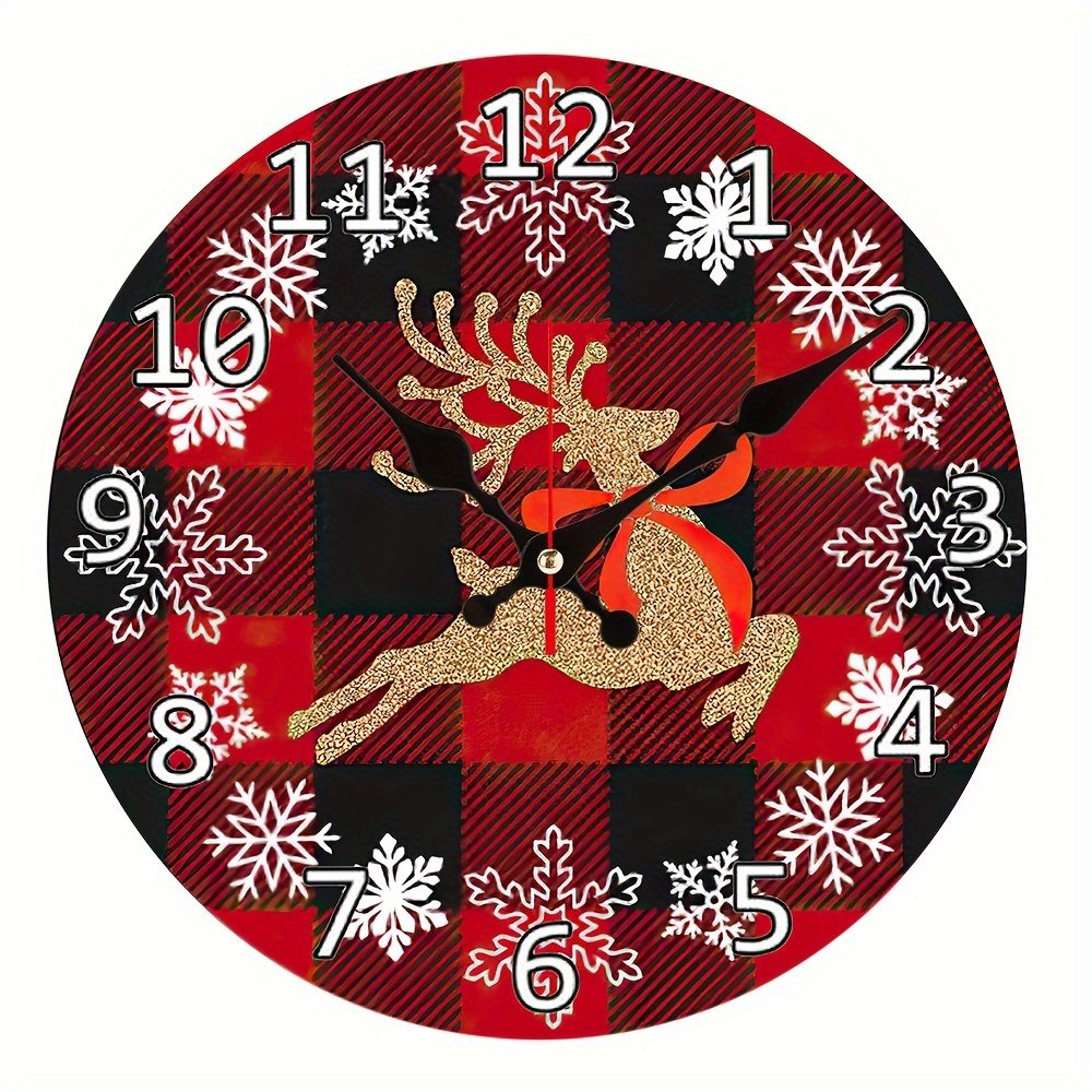 Wooden Wall Clocks Art Motif Clock Silent Non ticking Wall Temu Canada