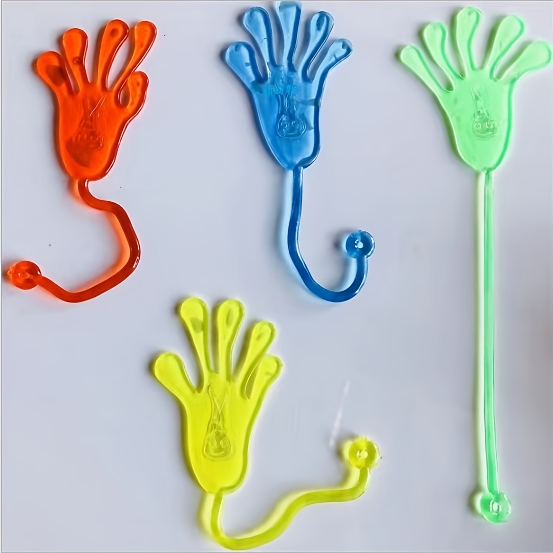 5Pcs Mini Stretchy Sticky Hands Jelly Kids Toy Party Favour Novelty Funny  Gift