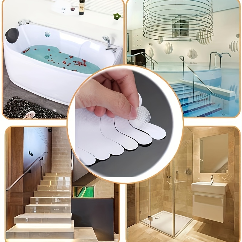 Pegatinas antideslizantes luminosas para bañera, cinta de seguridad  autoadhesiva para baño, cocina, escaleras, bañera - AliExpress