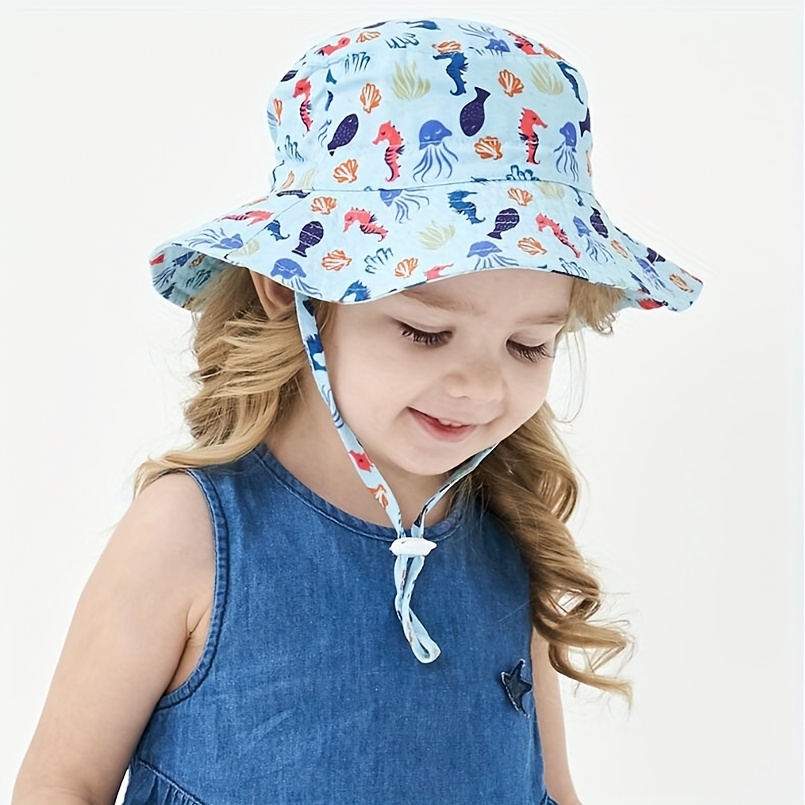 Kids Wide Brim Sun Bucket Hat Deal - Wowcher