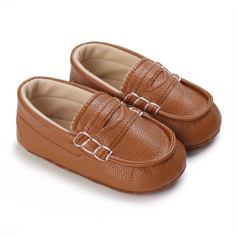 Casual Comfortable Penny Loafers, First Shoes For Boys Infant Toddler Newborn -